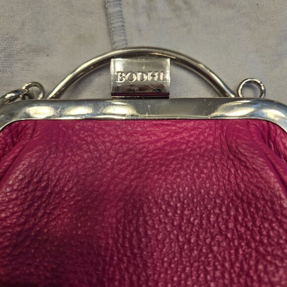 Bodhi fuschia leather wristlet - Picture 5 of 16
